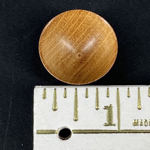 Dollhouse Miniature Artist M Hunt Black Maire Wood Bowl New Zealand Signed - Picture 6 of 7